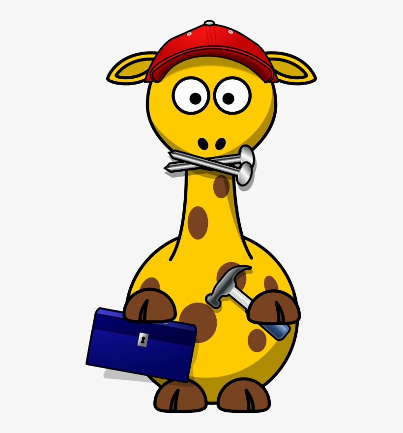 Cartoon Giraffe, transparent png