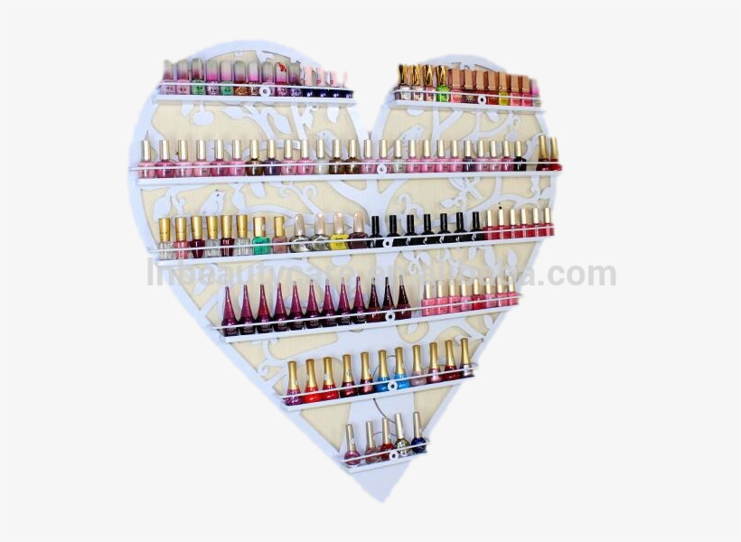 Wholesale Iron Hearted Wall Nail Gels Bottle Display - Nail Polish, transparent png