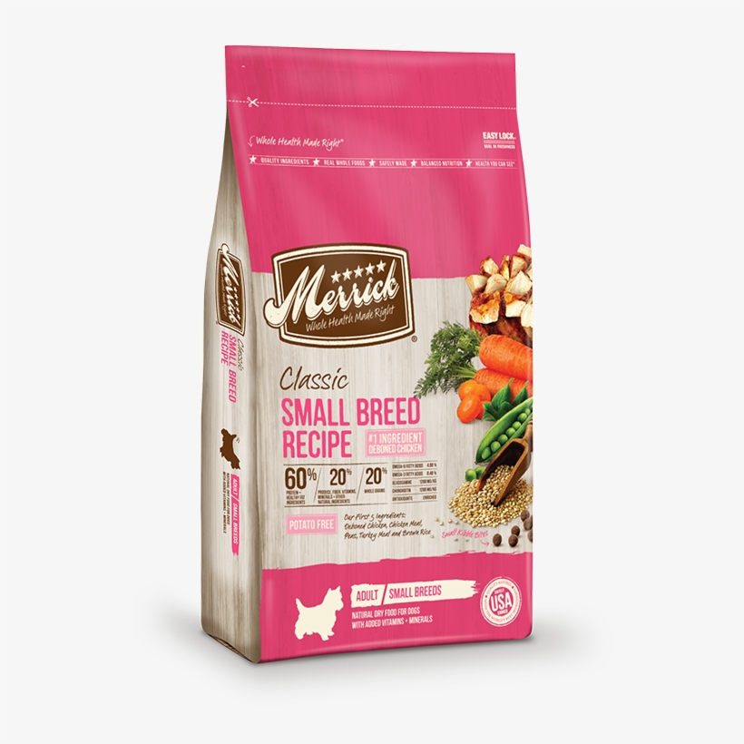 Classic Small Breed Recipe - Merrick Classic Small Breed Recipe Adult Dog Food 4, transparent png