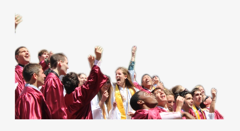 Grads Cutout - Cheering, transparent png
