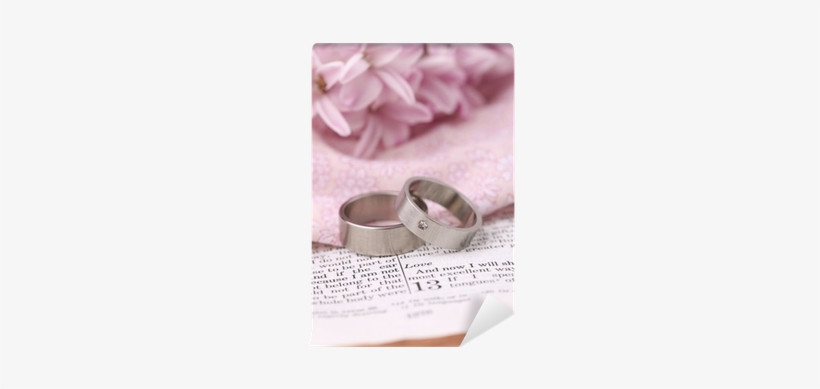 Fotomural Los Anillos De Boda De Titanio En La Biblia - Wedding Ring, transparent png