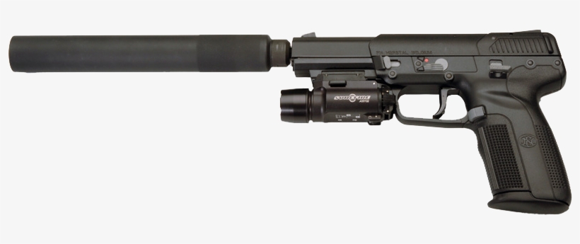 Pistolas, Cañones De Armas, Armas Militares, Armas - Fn Five Seven Silenced, transparent png
