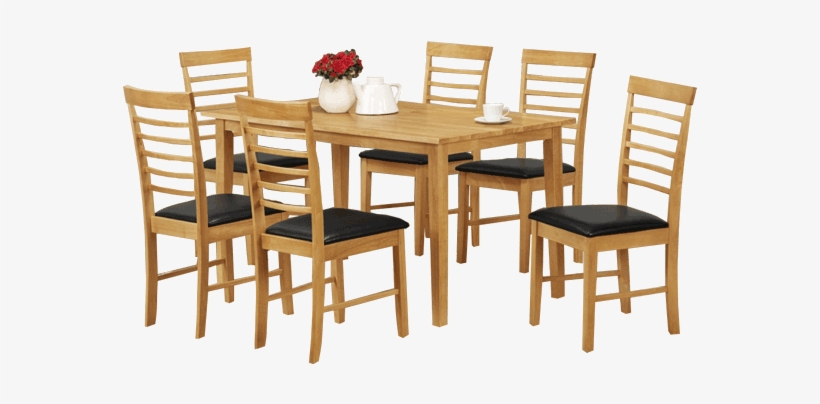 Wescombe Dark - Hanover Large Dining Set, transparent png