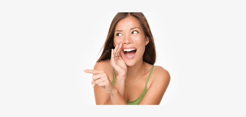 It's A Secret - Girl Laughing And Pointing, transparent png