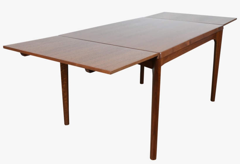 Adjustable Walnut Danish Modern Dining Table - Garden, transparent png