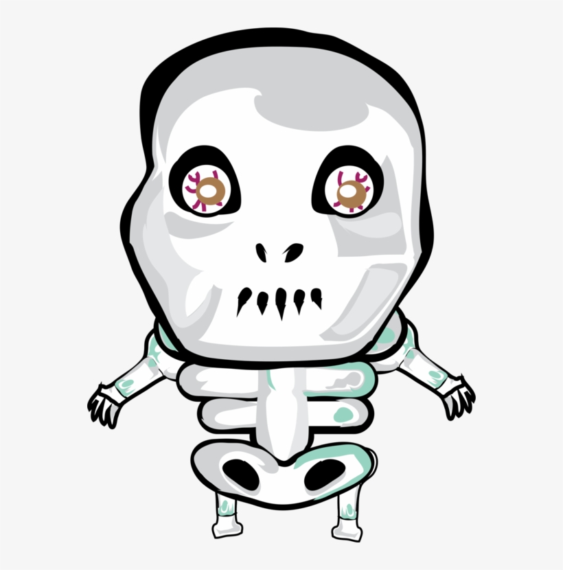 T-shirt Skeleton Skull Halloween - Пнг Персонажи, transparent png