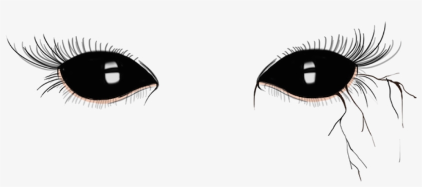 Demon Eyes Black Dark Halloween - Overlays Tumblr Transparent Png, transparent png