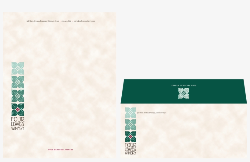 Four Leaves Winery • Letterhead - Graphic Design, transparent png