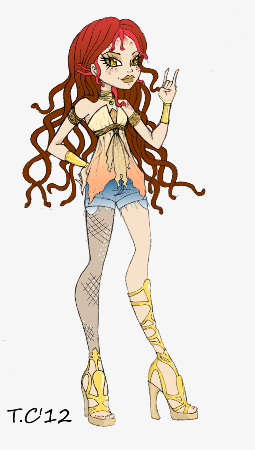 Serpentina Colored By Rioazimora-d4l4e1l - Cartoon, transparent png
