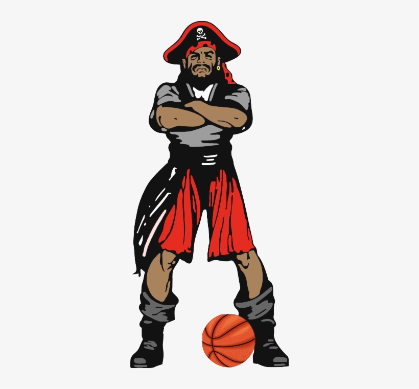 Basketball Clipart Pirate - Pirate Basketball, transparent png