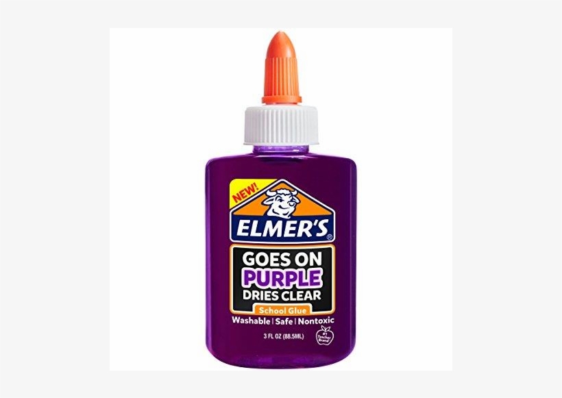 Ended - Elmers Disappearing Purple Liquid School Glue, 90mls,, transparent png