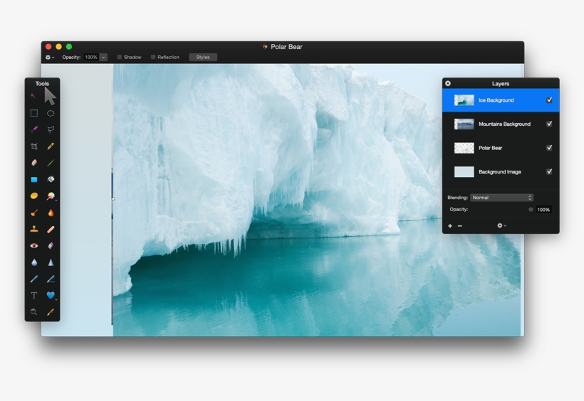 Add Mountains Background And Ice Background Images - Gradient Tool Pixelmator, transparent png