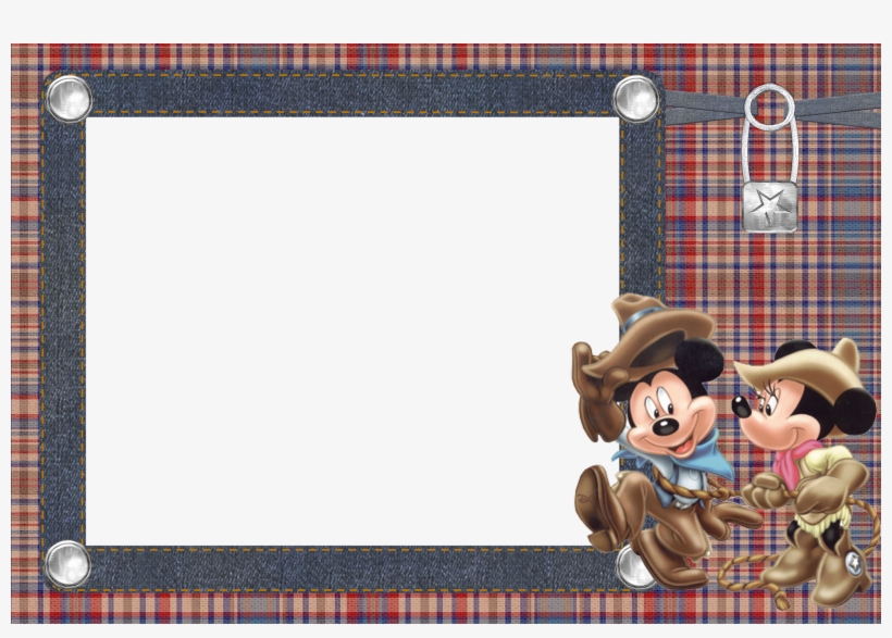 Vamos De Aventuras Western Theme, Frame Background, - Mickey Y Minnie, transparent png