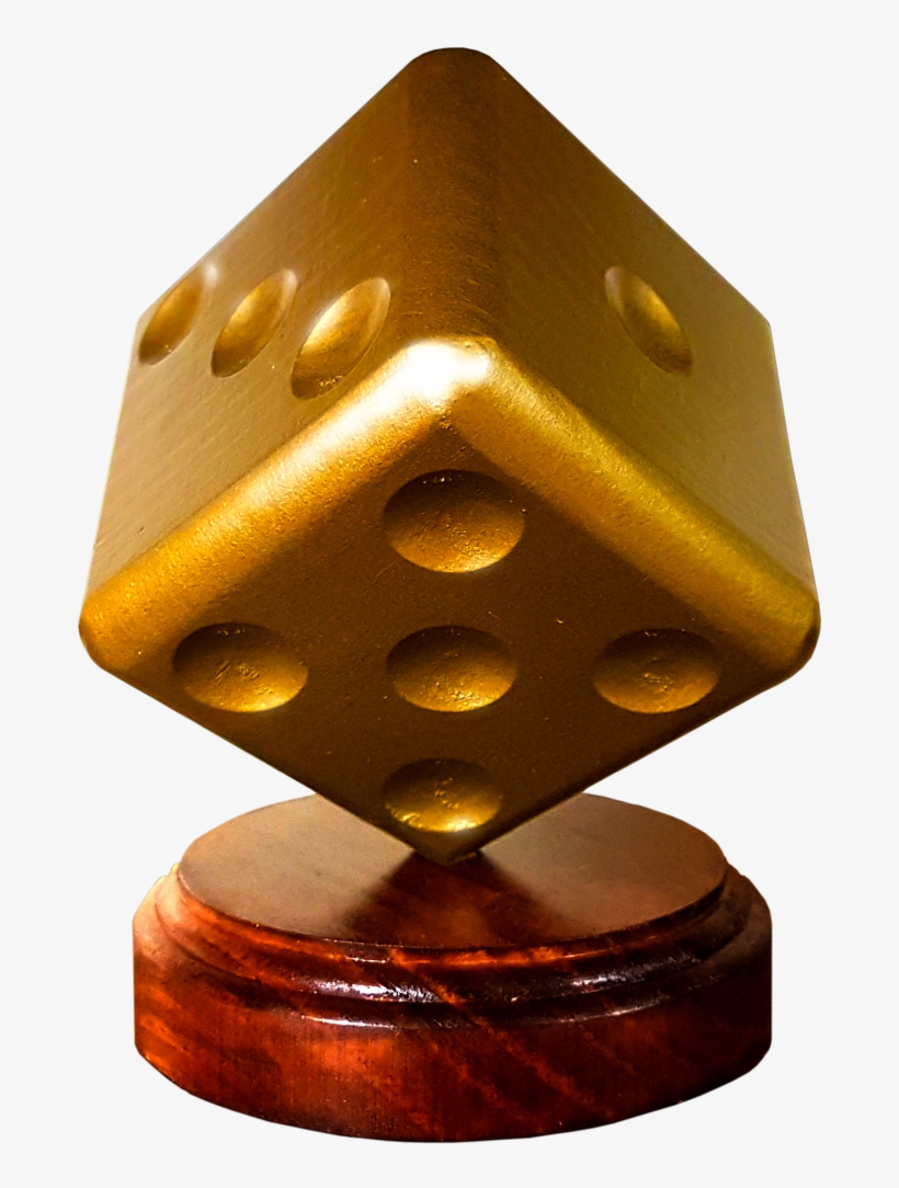Gold Die Trophy And $100 Gift Card With A Choice Of - Wood, transparent png