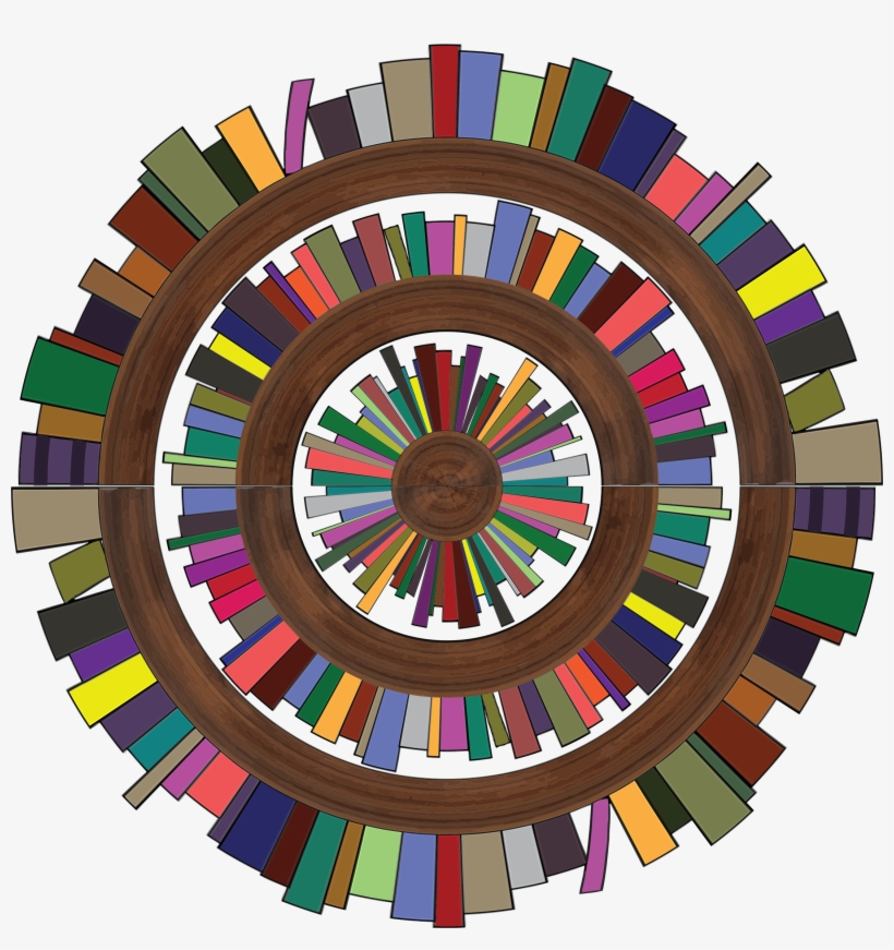 This Free Icons Png Design Of Radial Bookshelves 2, transparent png