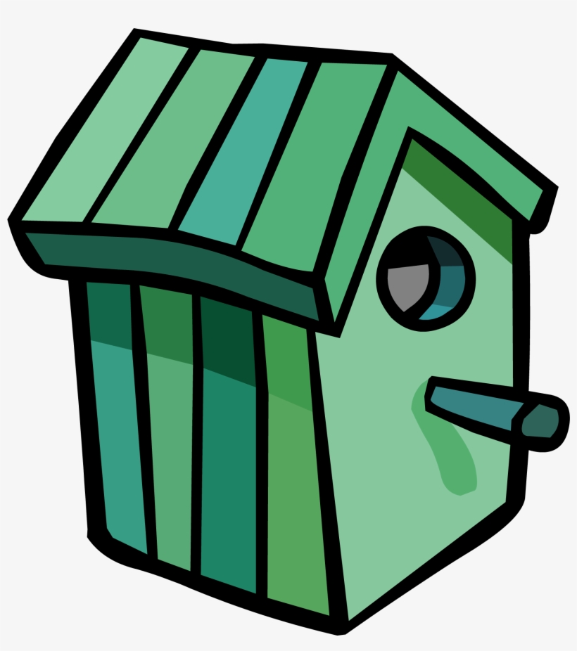 Green Birdhouse - Png - Club Penguin, transparent png