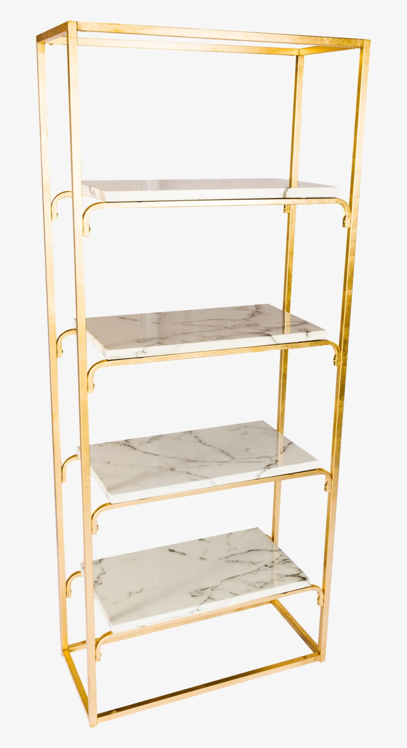 Gold And Marble Bookshelves, transparent png