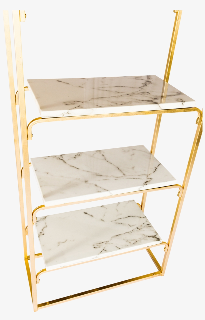 Gold And Marble Bookshelves, transparent png