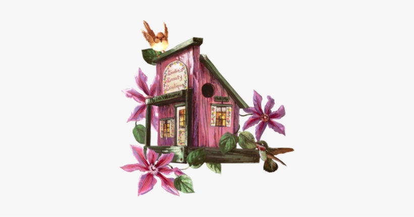 Birdhouse Purp - Pink Birdhouse Keyring Keychain Key Ring Chain, transparent png