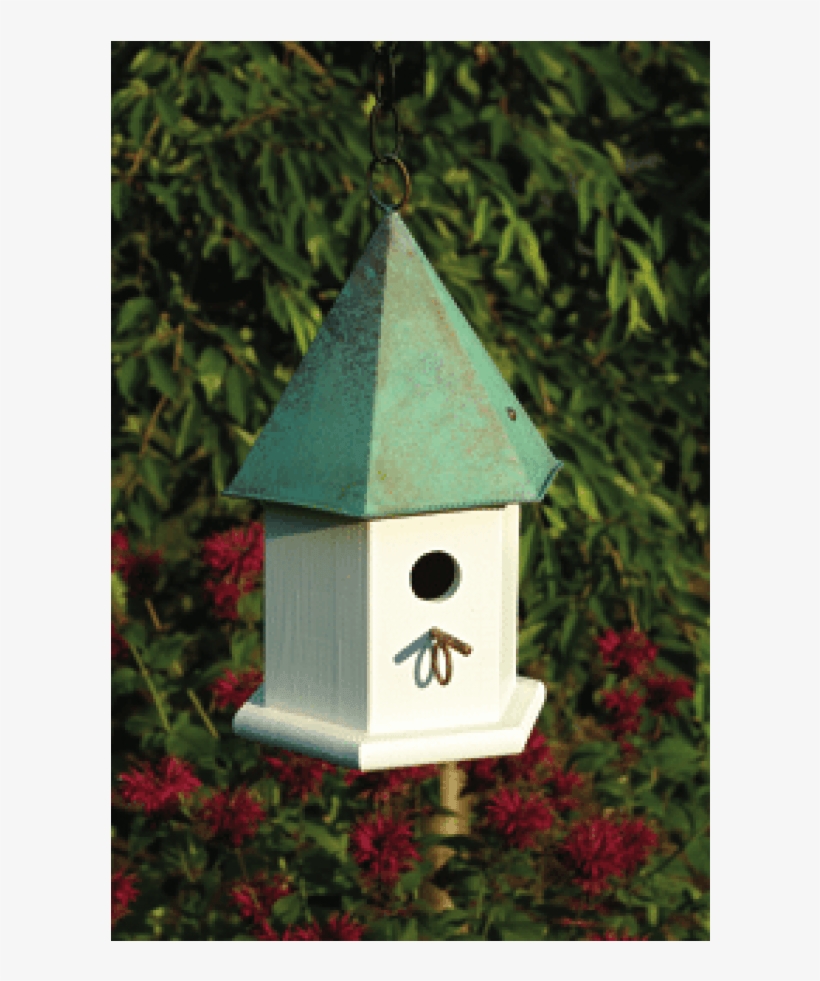 White With Verdi Copper Roof A - Heartwood Copper 15 In X 7 In X 7 In Songbird House, transparent png