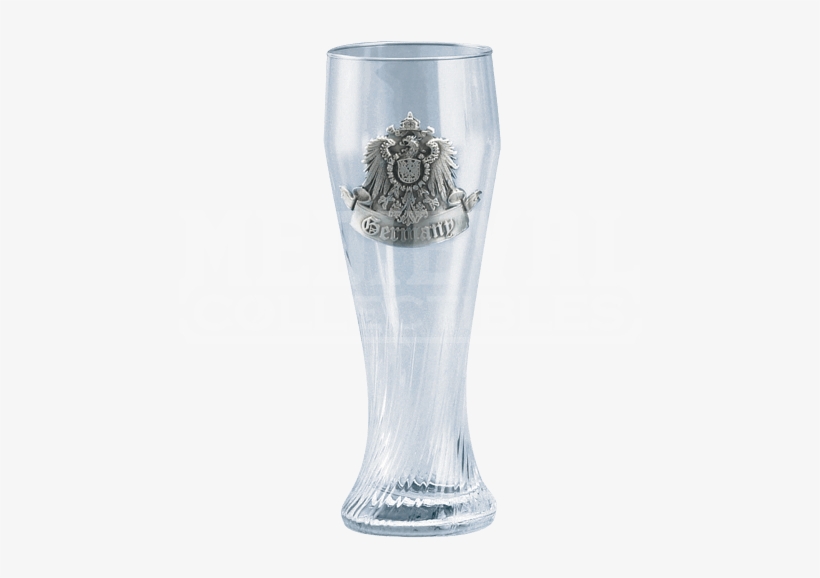 Germany Pilsner Glass 1/2 Liter 9" Tall, transparent png