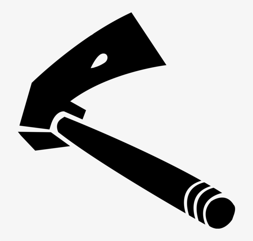 Vector Illustration Of Woodworking Adze Hammer Hand, transparent png