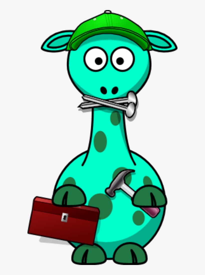 Giraffe Hammer Bag - Giraffe Clip Art Animals, transparent png