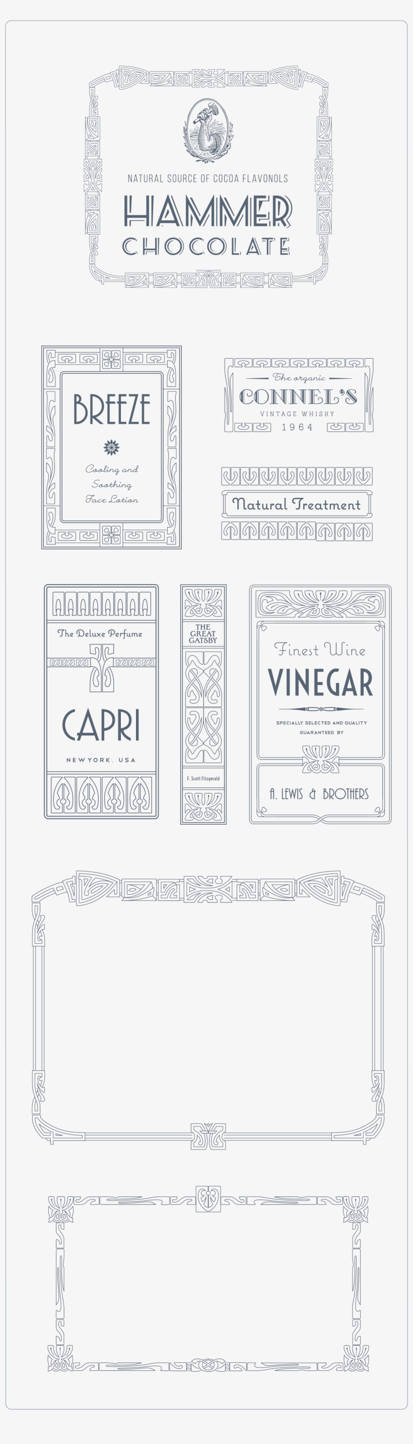 Create Customized Frames By Mixing The 600 Vector Parts - Paper, transparent png