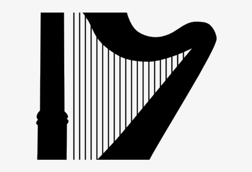 Free On Dumielauxepices Net Silhouette - Dibujo De Un Arpa, transparent png