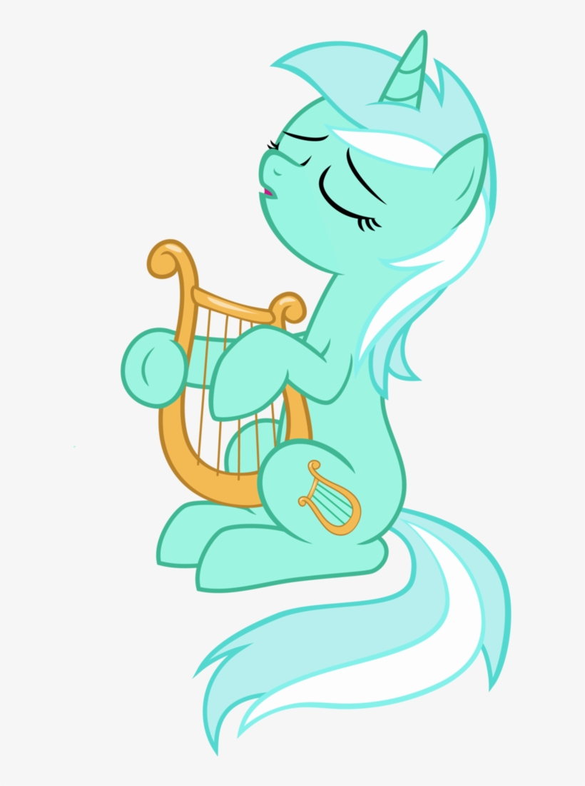 Lyra Playing A Lyre - Lyra Heartstrings Playing Lyre, transparent png
