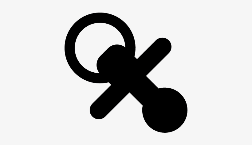 Baby Pacifier Vector - Icono Chupete Png, transparent png