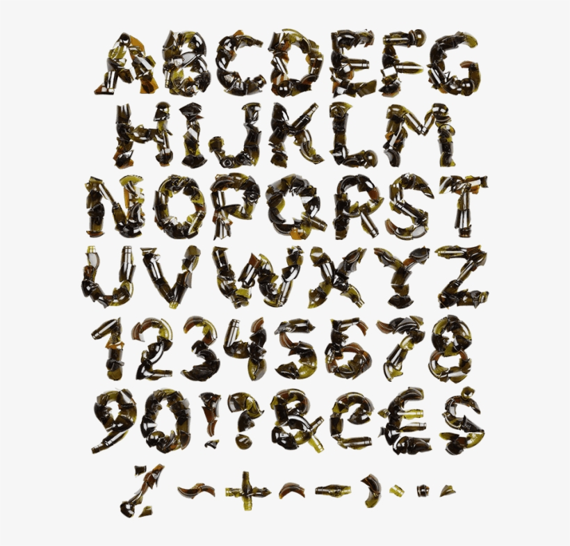 Broken Bottle Drink Font - Drink, transparent png