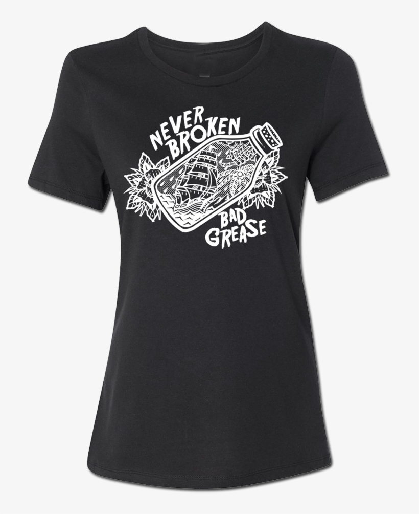 Never Broken Bottle Ladies T-shirt - T-shirt, transparent png