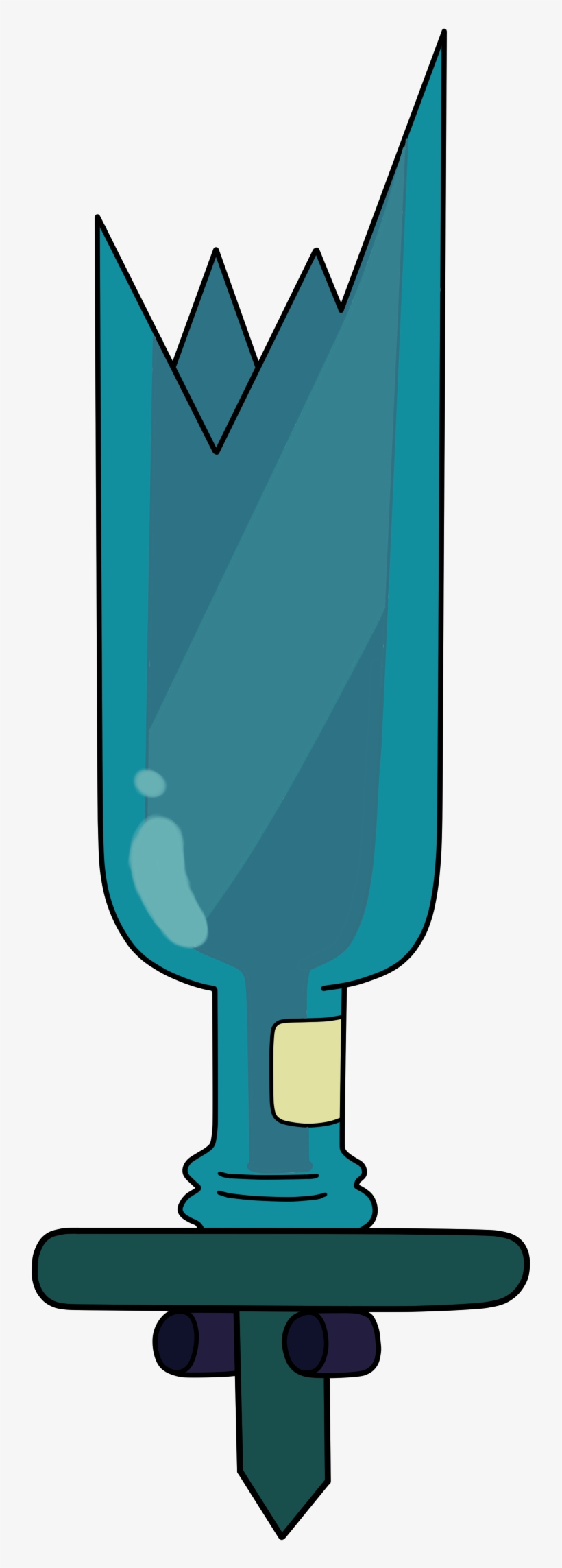 Broken Bottle Sword, transparent png