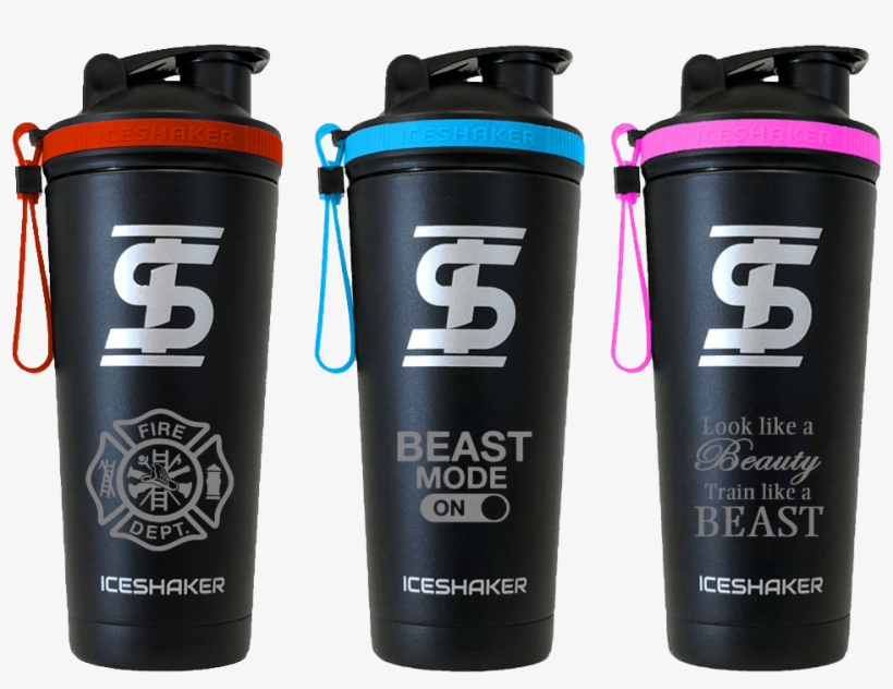 Shaker Bottles - Black Rear Cover Slide Back Plate For Glock 17 17l, transparent png