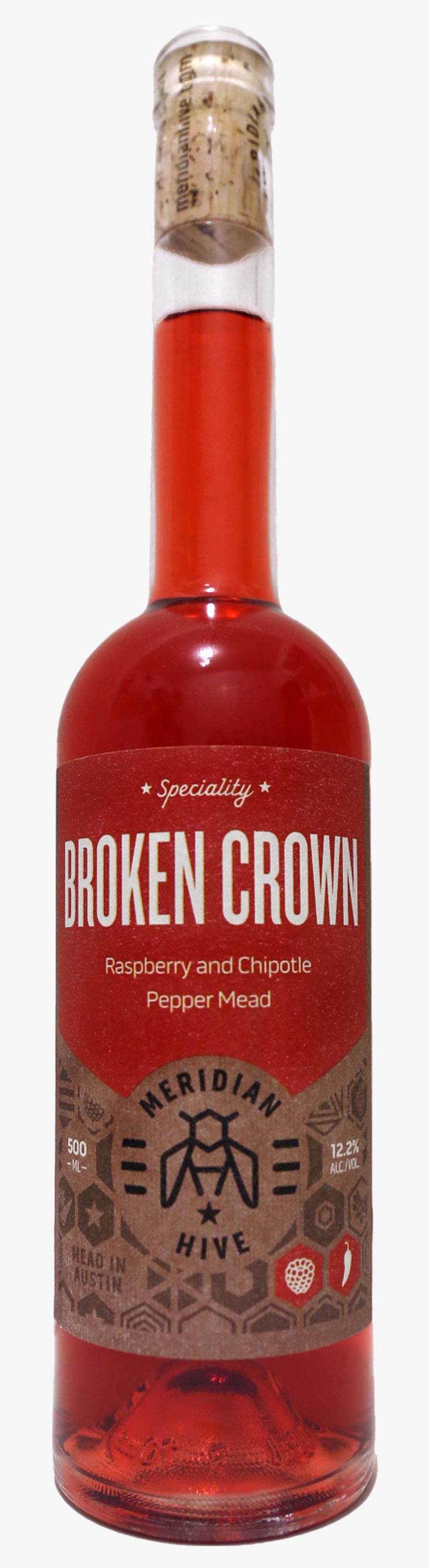 Mh Broken Crown Bottle - Glass Bottle, transparent png