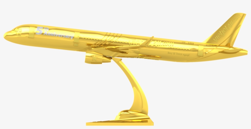 The Worldkings Council Recoganized The Golden Model - Vietjet Air Png Plane, transparent png