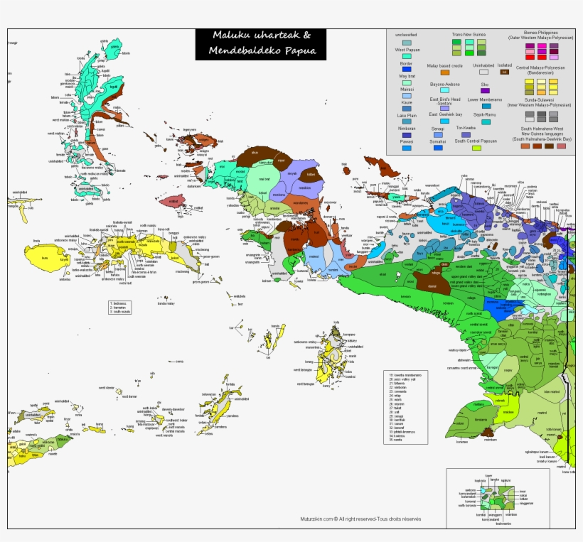Peta Linguistik Maluku Dan Papua - Papua New Guinea, transparent png
