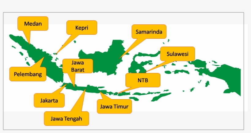Ict Is The Property Of Local Company In Indonesia, - Landslides In Indonesia Map, transparent png