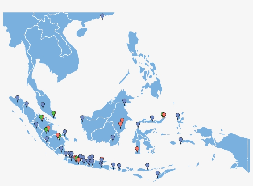 West Indonesia, Central, East - Weather Map South East Asia, transparent png