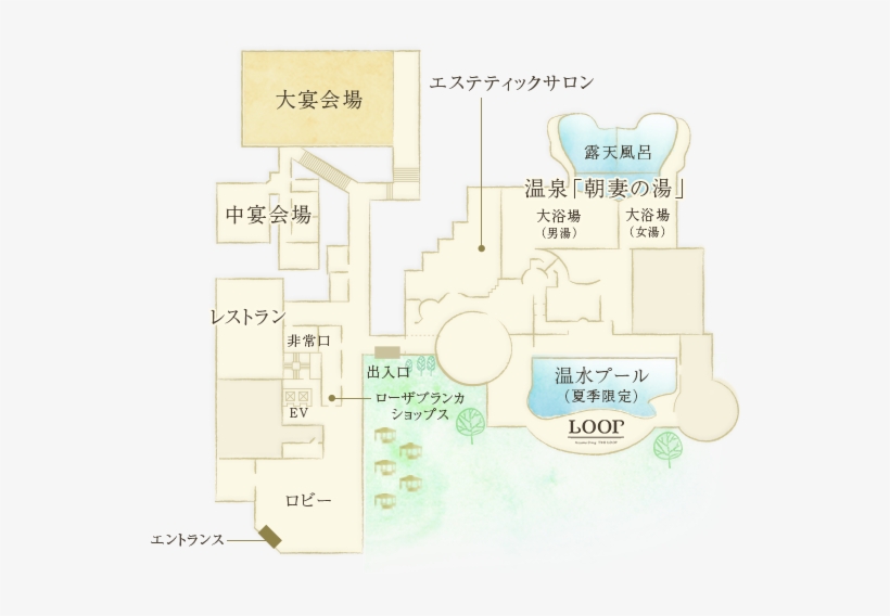 館内図 - Hotel Rosa Blanca, transparent png