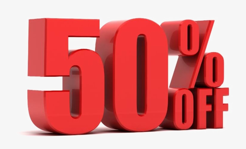 50 Percent Off Png Background Image - 50 Off Sale Png, transparent png