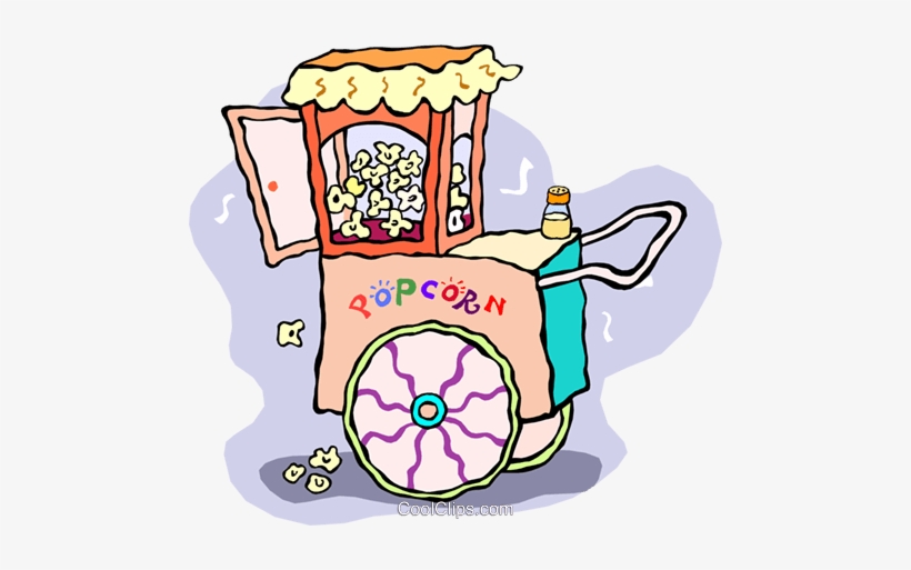 Popcorn Cart, transparent png