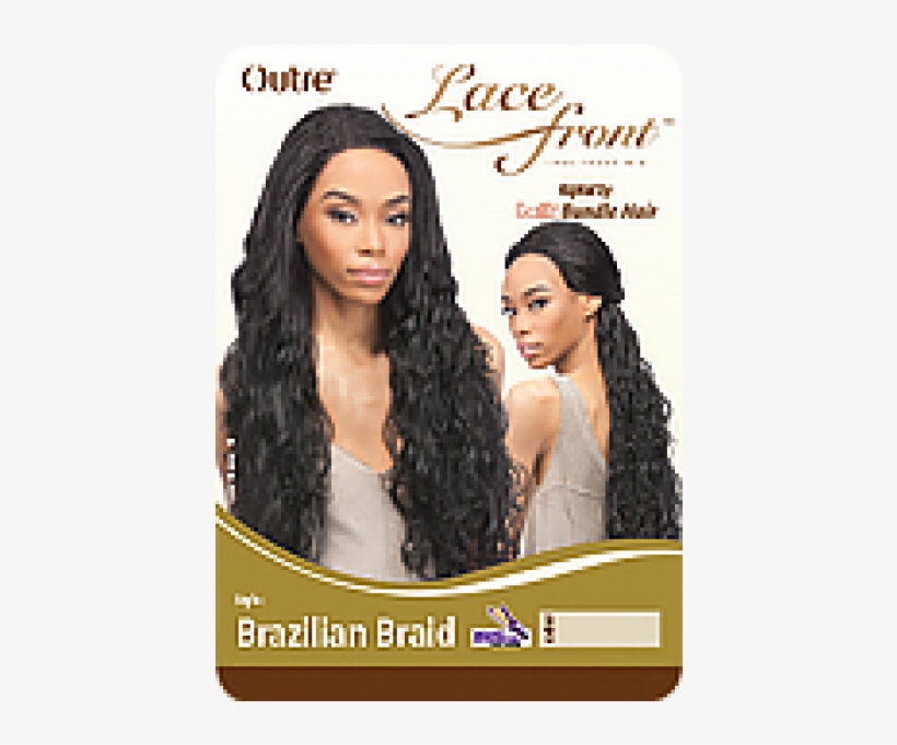 Outre Batik Bundle Lace Front Wig Brazilian Braid, transparent png
