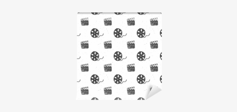 Fotomural Cinta De Cine, Carrete De Película Y Claqueta - Film, transparent png