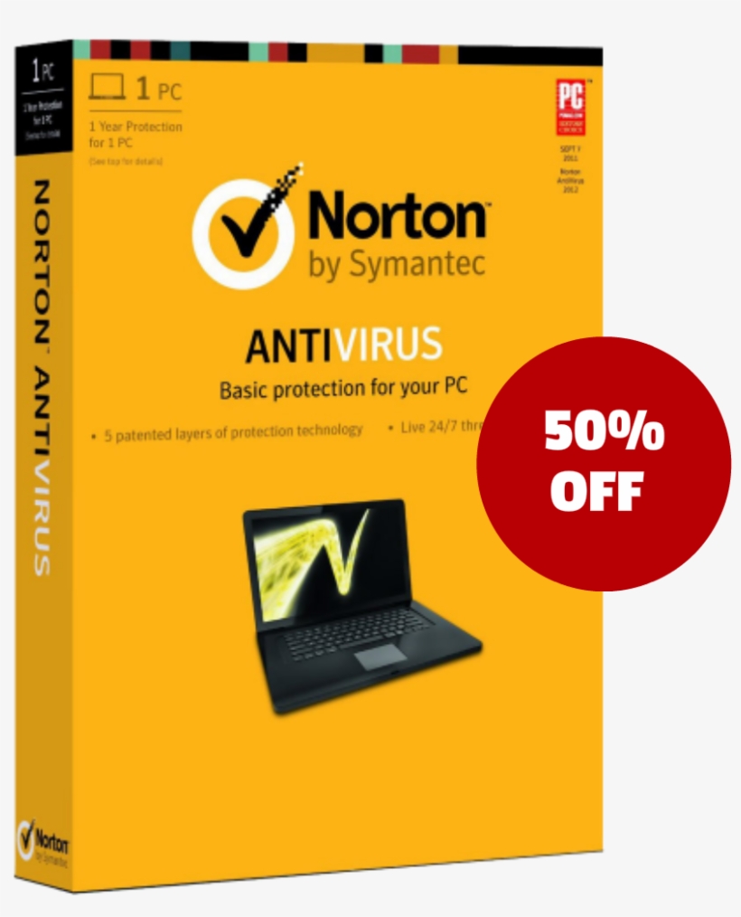 Norton Av 50 Off - Norton Internet Security Devices, transparent png