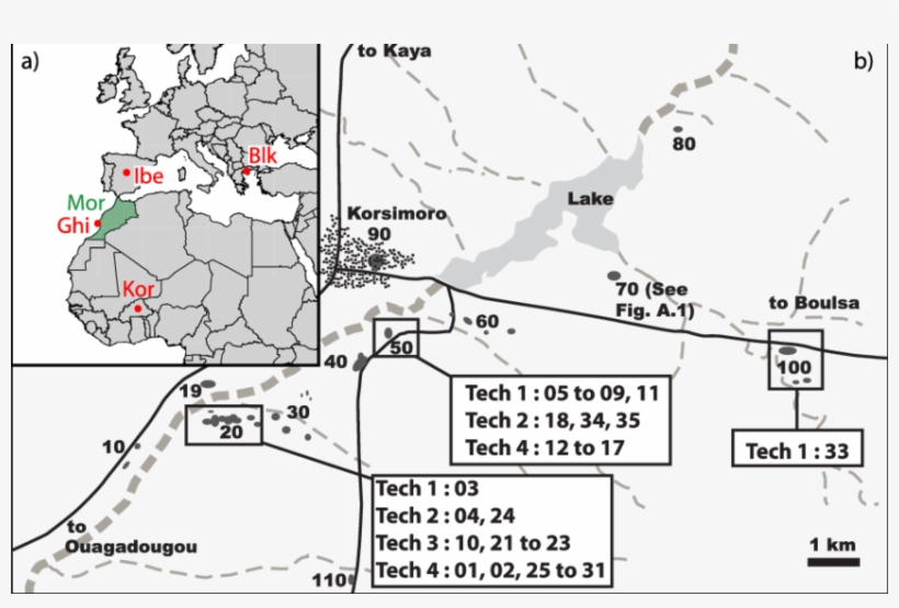 A) Map Of Africa And Europe Showing The Location Of - Korsimoro, transparent png