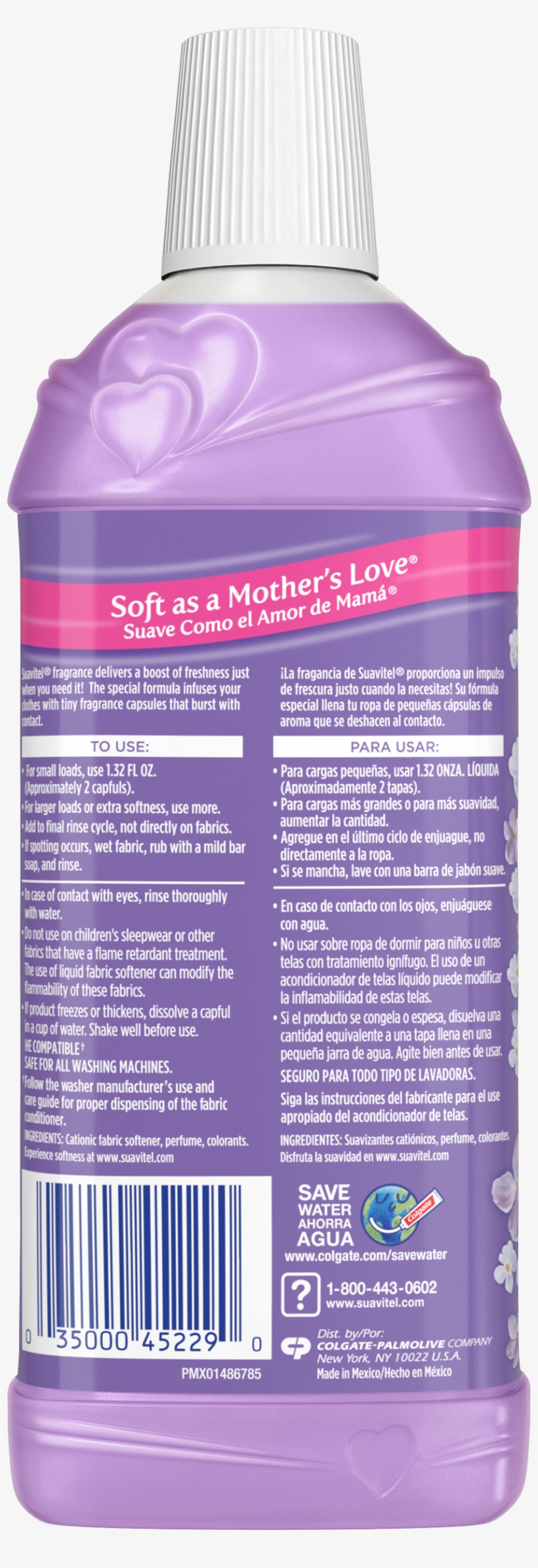Suavitel Liquid Fabric Softener Conditioner, Lavender - Suavitel Liquid Fabric Softener Conditioner, transparent png
