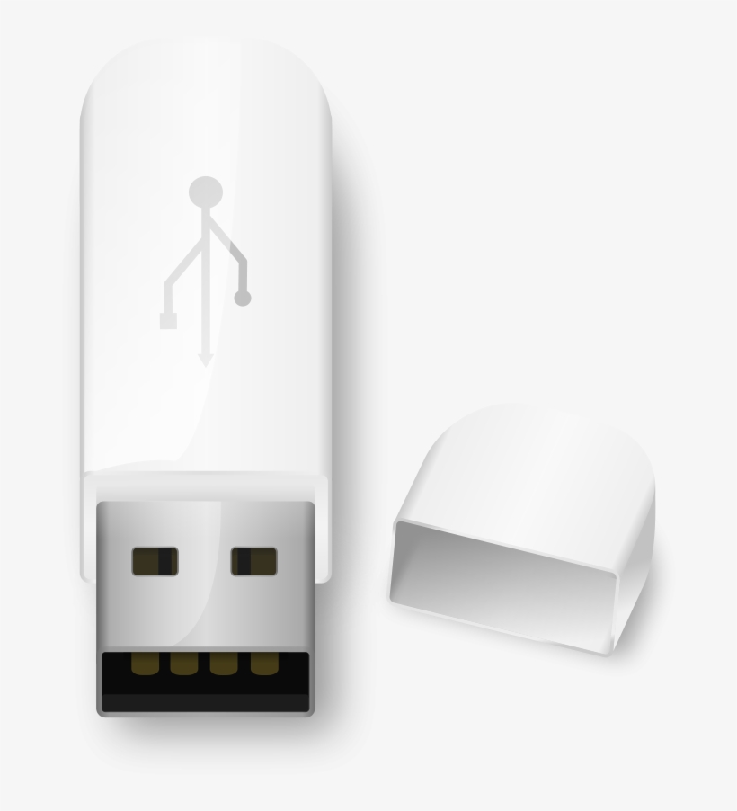 How To Set Use Usb Flash Drive Clipart - Usb Flash Drive, transparent png