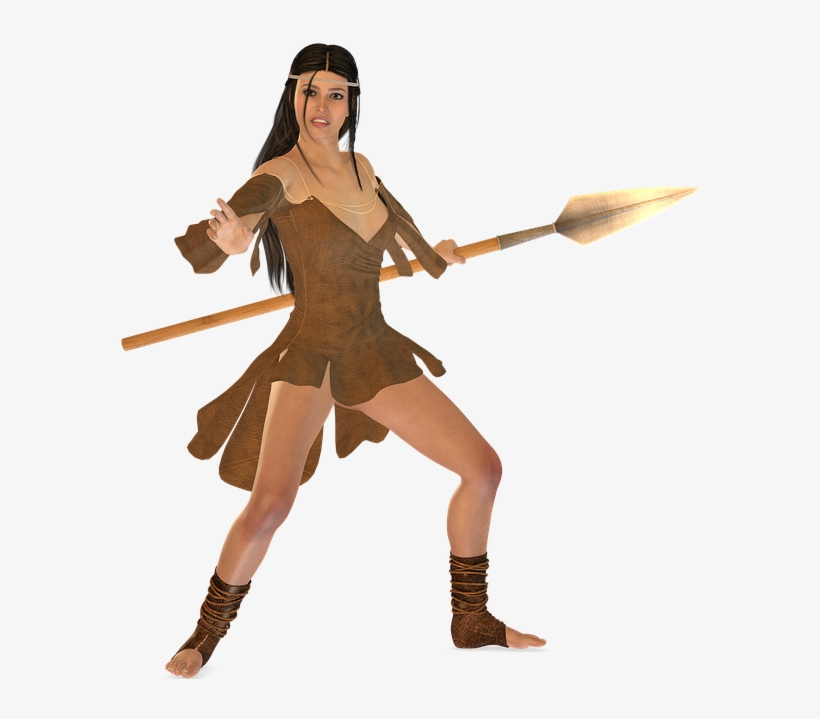 Woman, Warrior, Tube, Beauty, Elegant, Determined - Female Warrior Clipart, transparent png